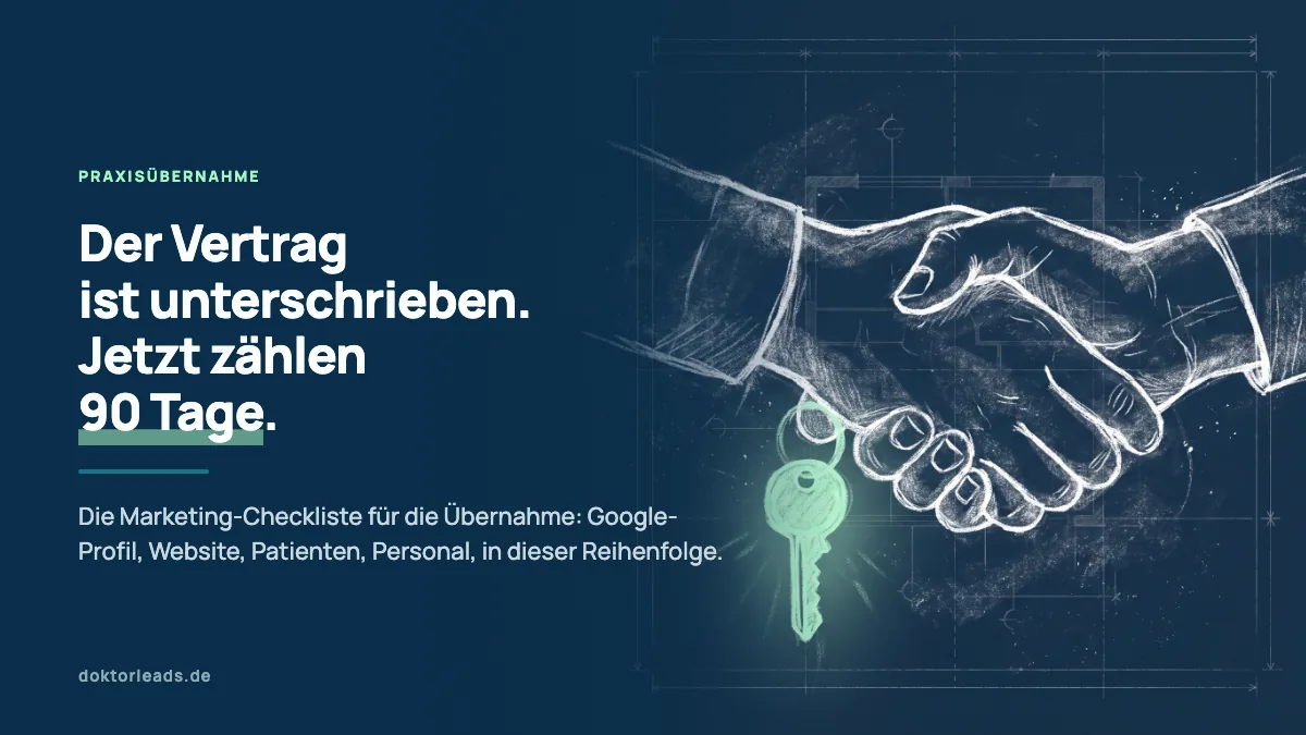 Kreidezeichnung eines Handschlags, bei dem eine Hand der anderen einen grün hervorgehobenen Schlüssel übergibt