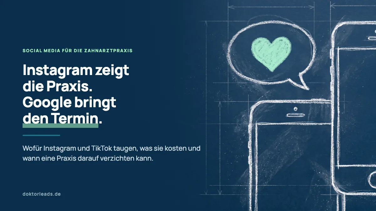 Kreidezeichnung eines Smartphones mit einer Sprechblase, in der ein grün hervorgehobenes Herz steht